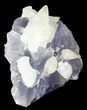 Fluorite Cube Cluster with Calcite Crystals- Pakistan #38637-1